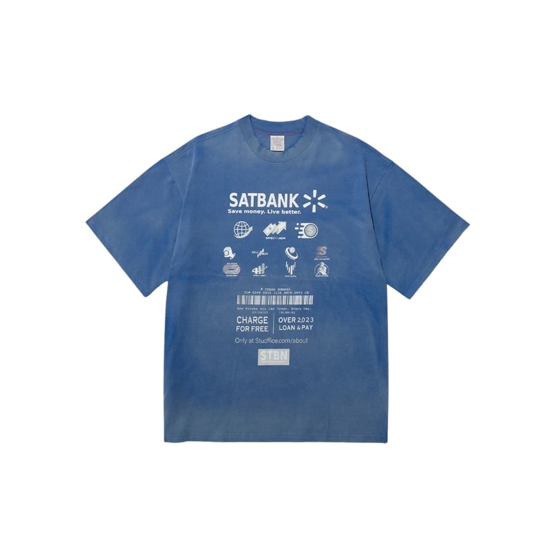 STU 뱅크 엠브로더리 티셔츠 상품이미지1