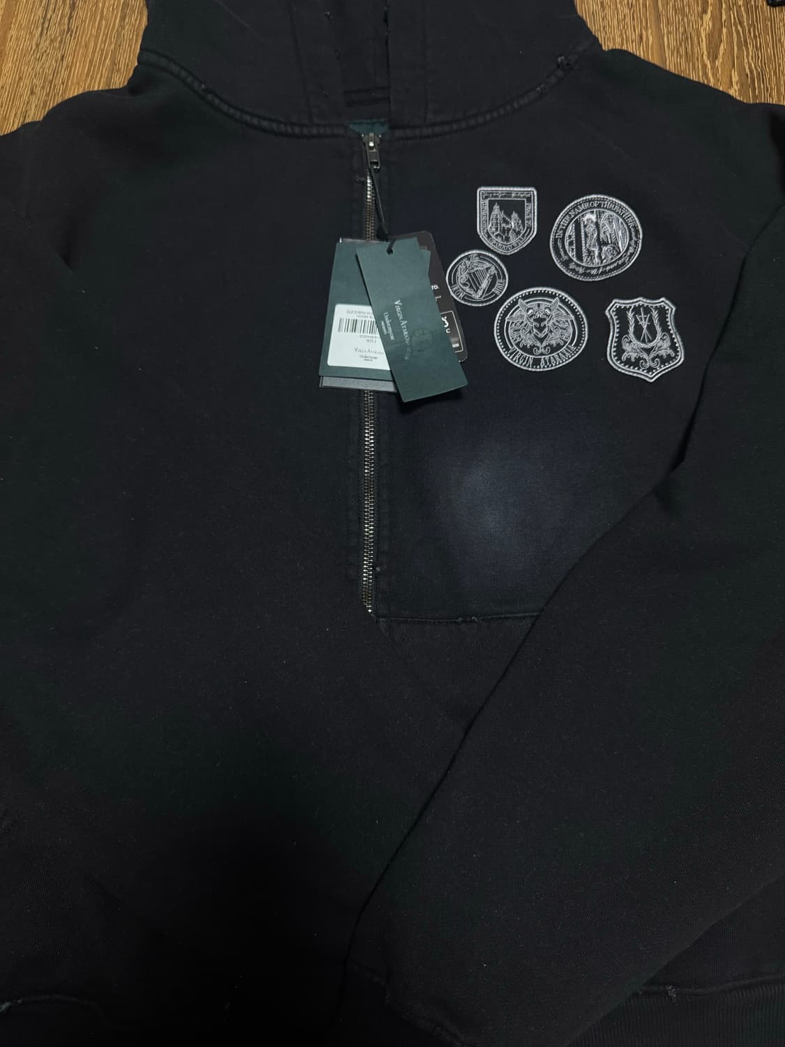 언더마이카 올드 다잉 멀티 패치드 후드 집업 상품이미지2