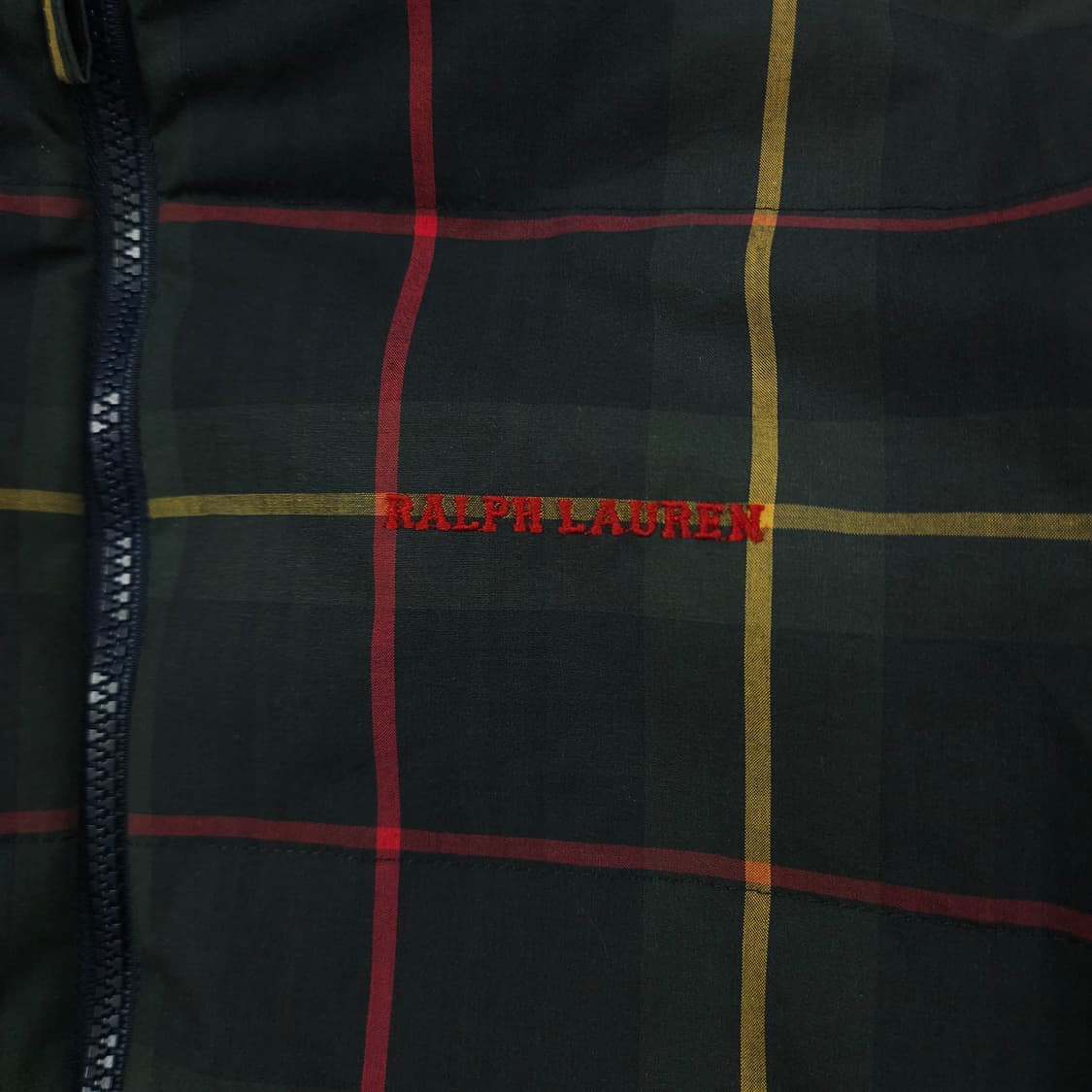 (여성M)폴로 랄프로렌 타탄체크 다운패딩 상품이미지5