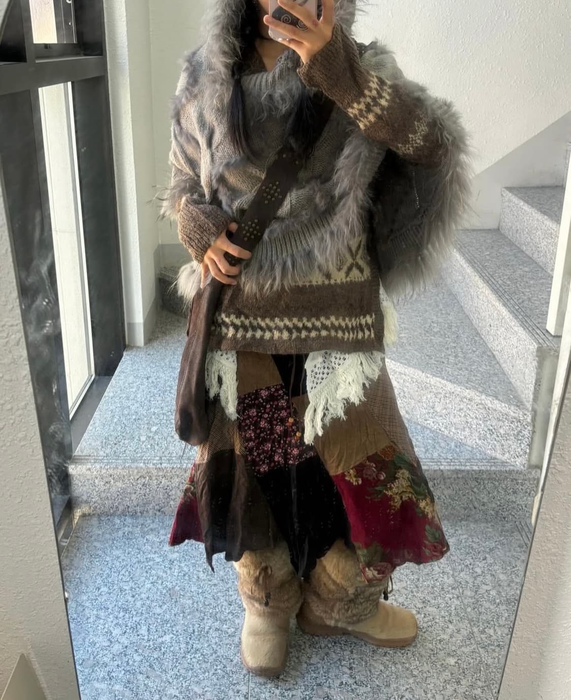 빈티지 히피 모리 코디 세트 상품이미지3