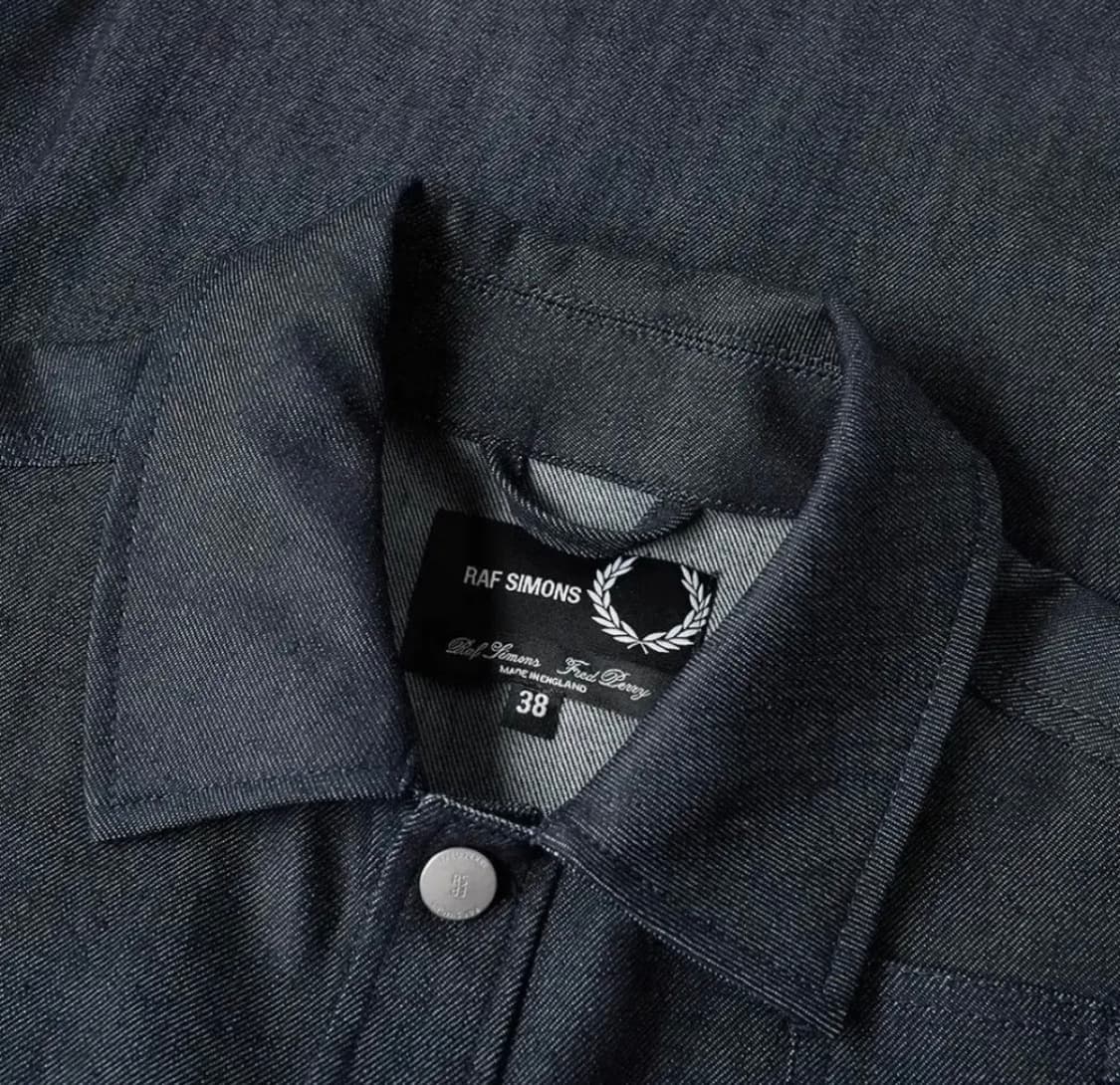 [38/XL]라프시몬스X프레드페리 데님 셔츠 자켓 상품이미지3