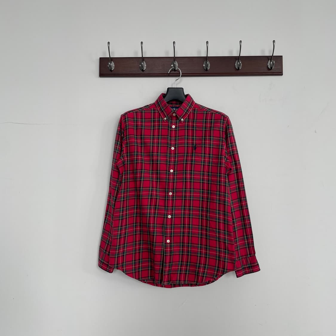 폴로 랄프로렌 레드 체크 셔츠 상품이미지2