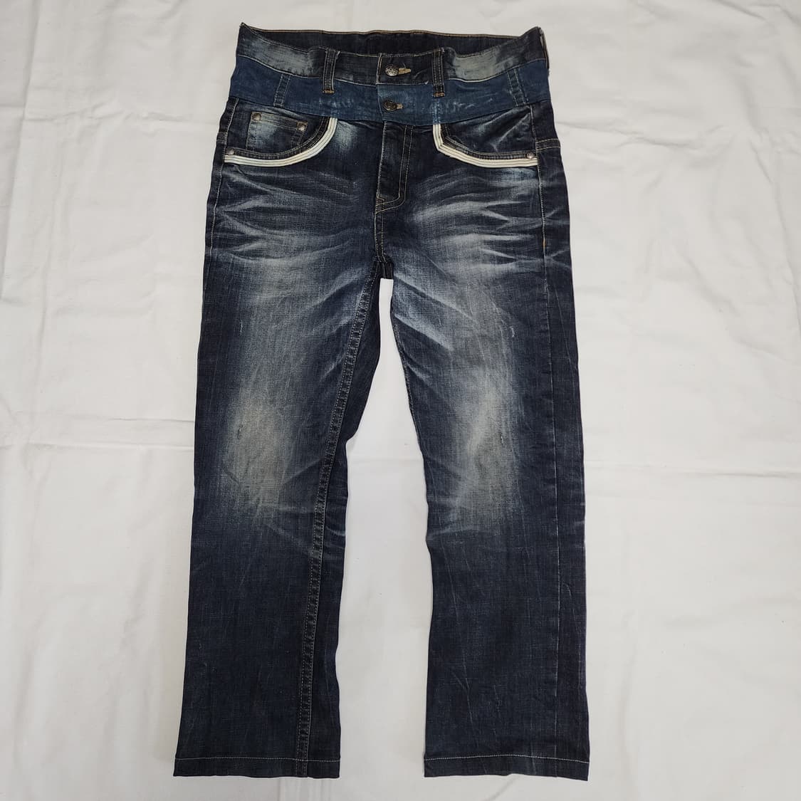 CLOUD72 오리엔탈 레이어드 워싱 데님팬츠 상품이미지3