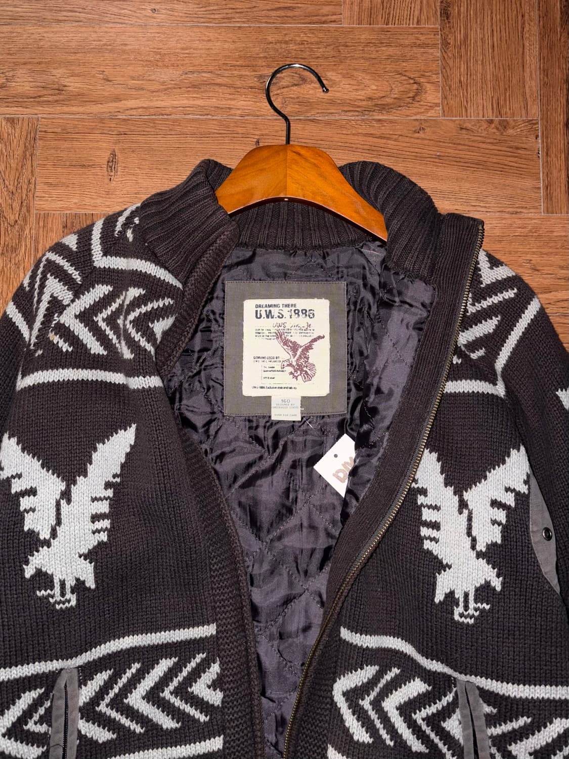 노르딕 누빔 니트집업 상품이미지6