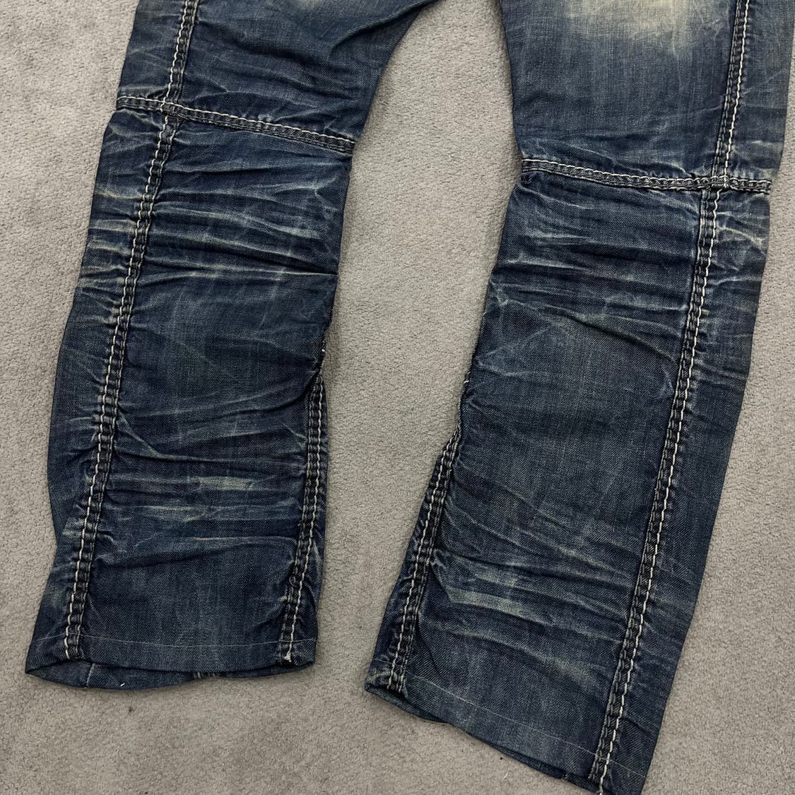 32 빈티지 워싱 스티치 데님 팬츠 상품이미지7