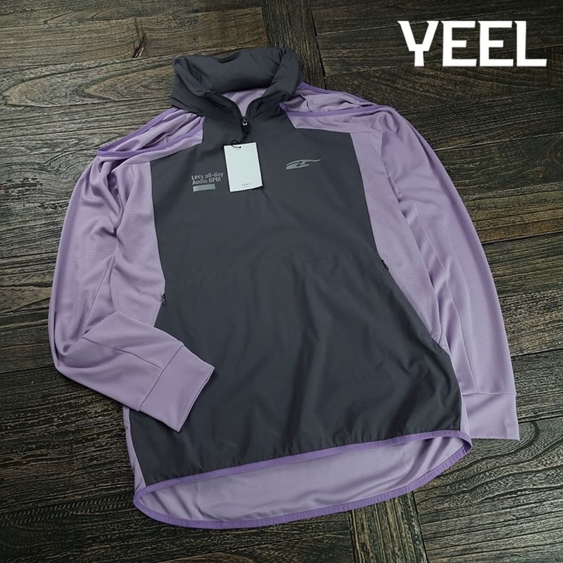 [LEEY YEEL](새상품)스포티 오픈 숄더 후디드 그레이 M19817 상품이미지2