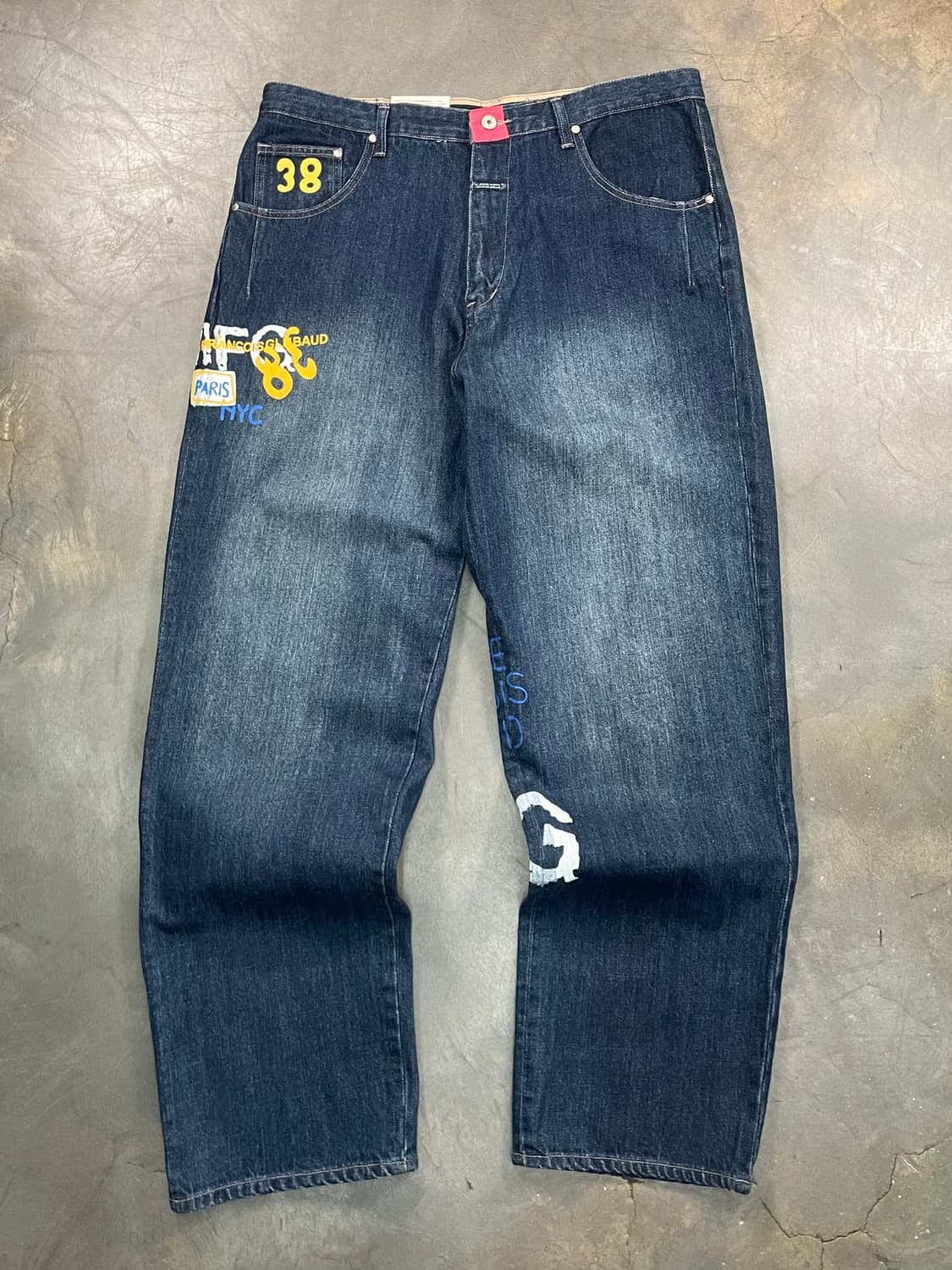 00s 마리떼 프랑소와저버 데드스탁 와이드 데님 팬츠 상품이미지1