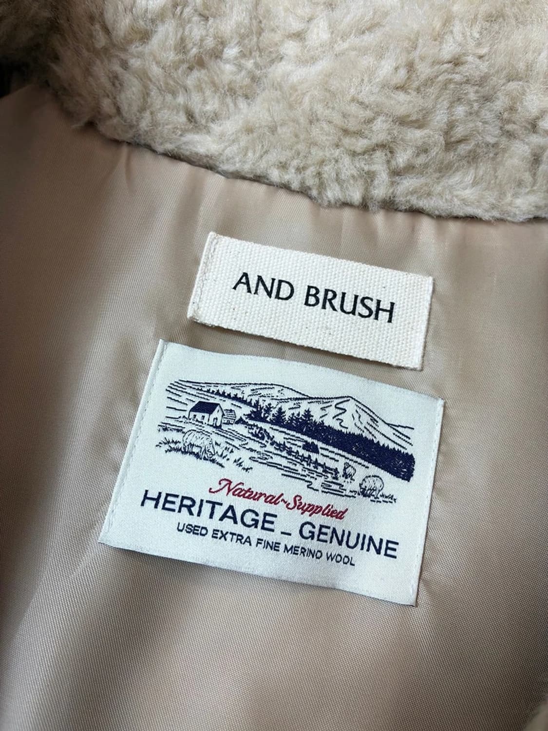 앤드브러쉬 ANDBRUCH 메리노울 이브닝 퍼 자켓 PN7890 상품이미지8