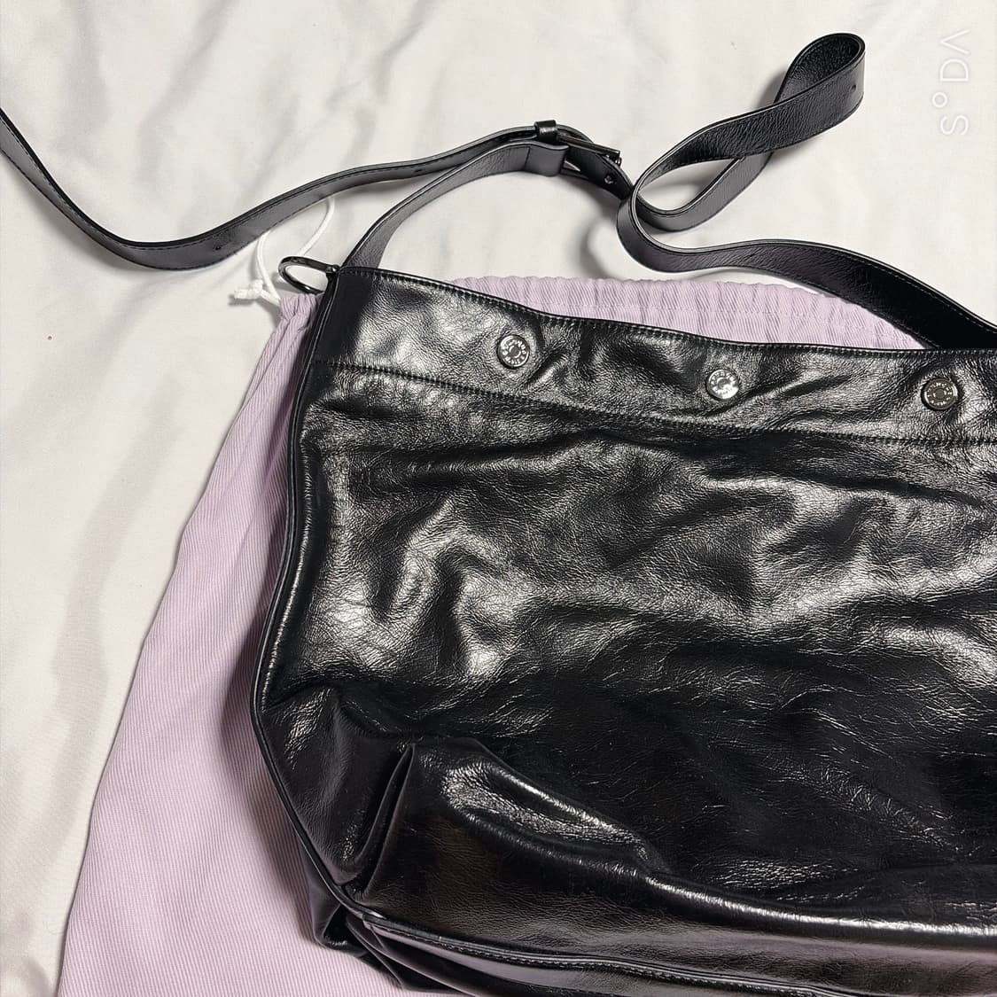 분크 퍼펙 버튼 업 소프크 호보 상품이미지2