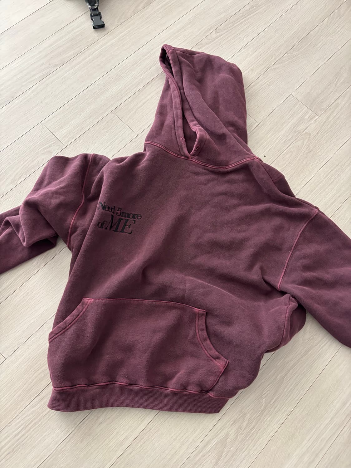 미스치프 5 more of me 퍼플 후드티 L  상품이미지1
