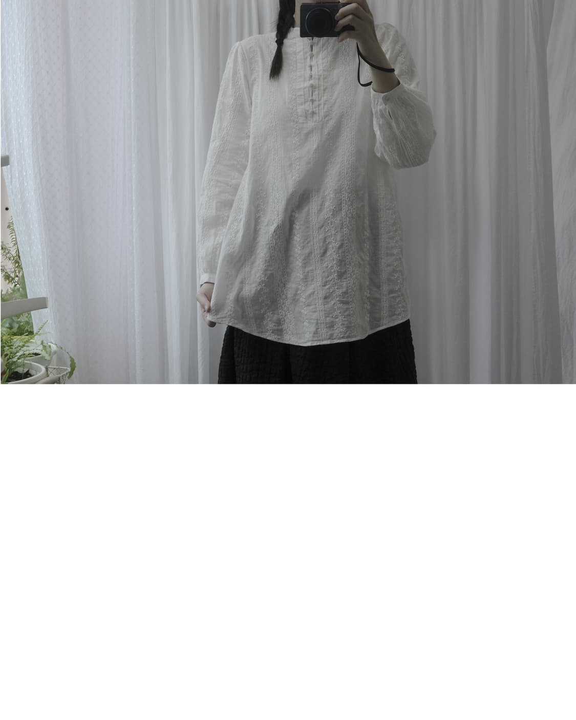 Lace button blouse 상품이미지3