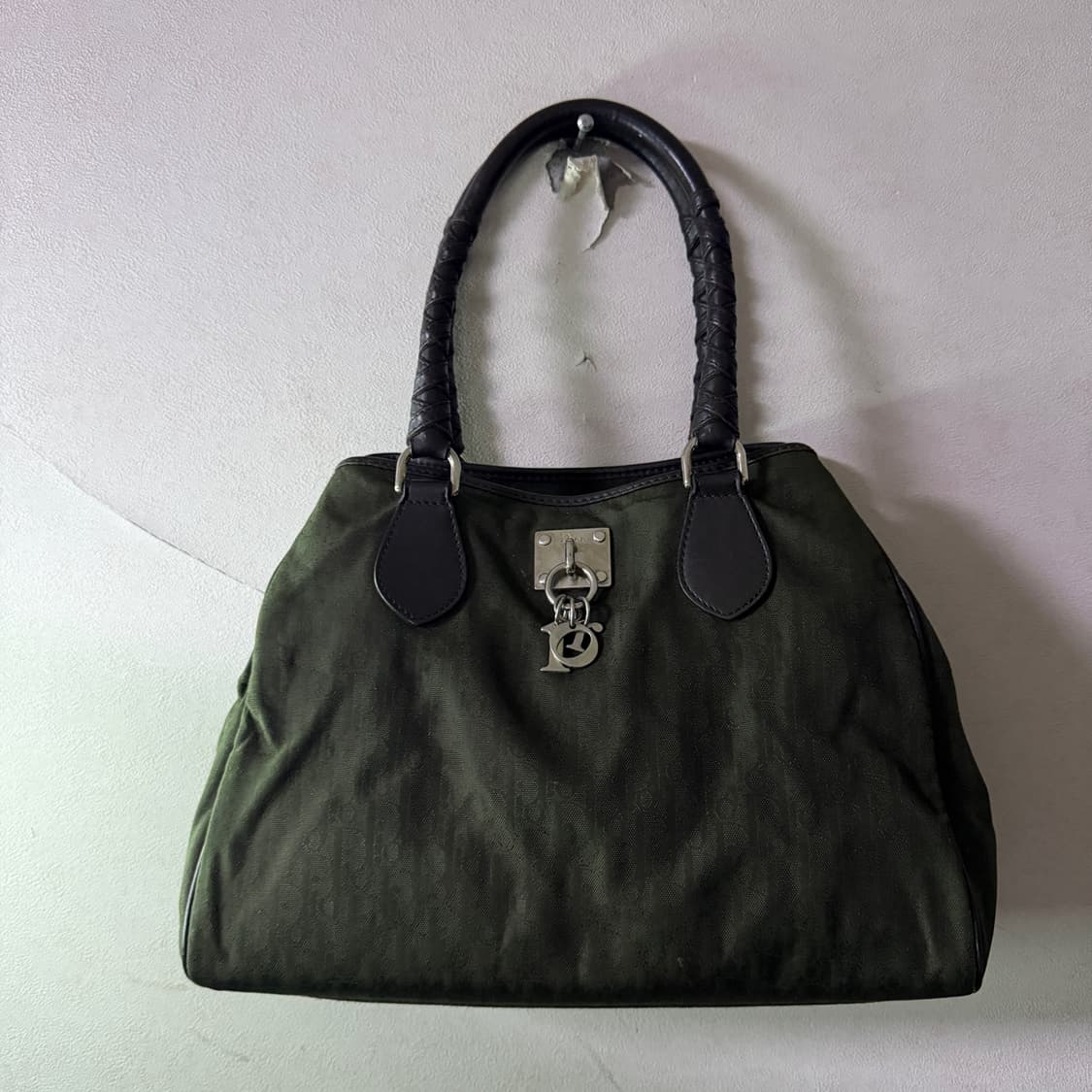 빈티지 디올 오블리크 캔버스 로고장식 토트&숄더 (로고 분실) 상품이미지2