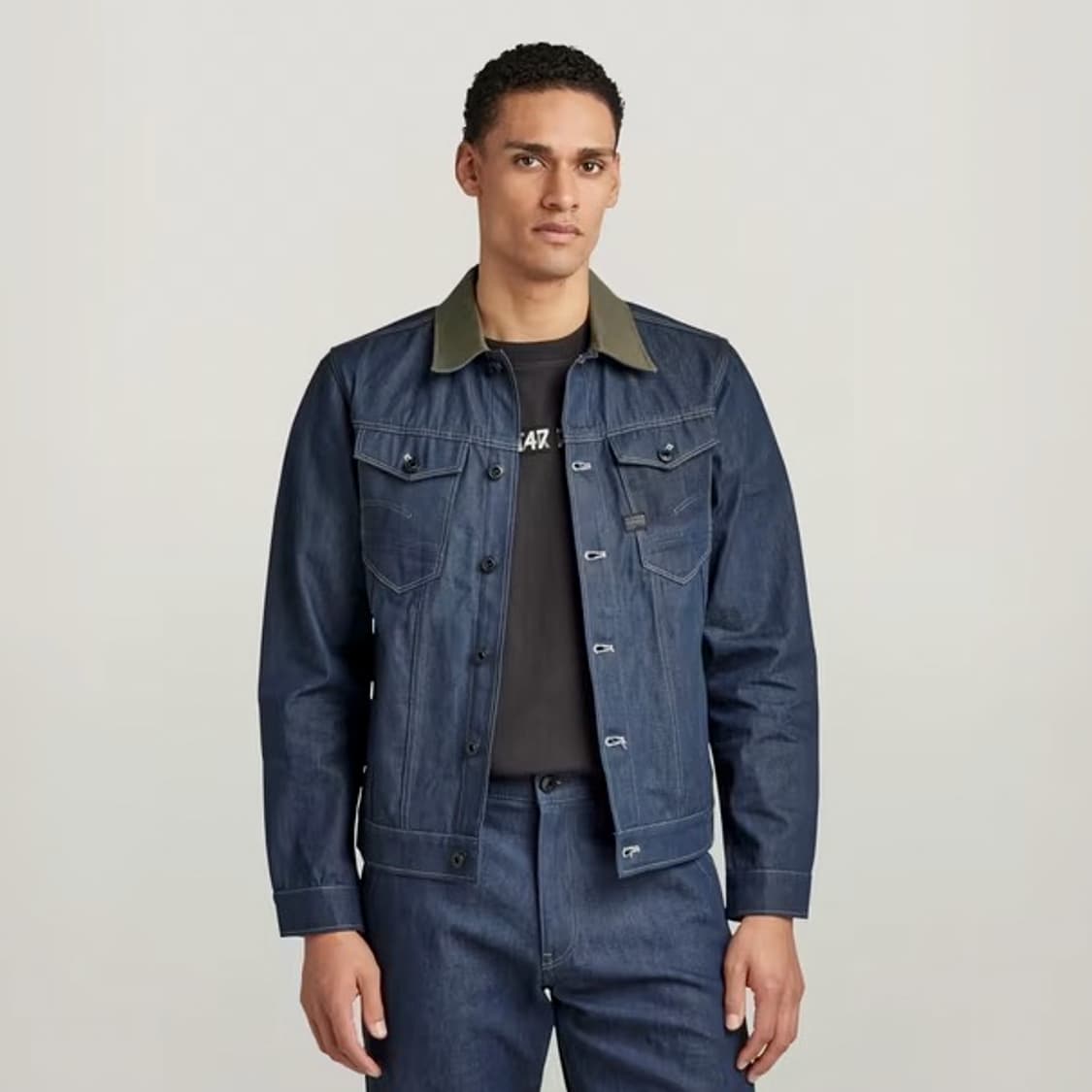 (M) 지스타 로우 ARC 3D 데님 트러커 자켓 상품이미지9