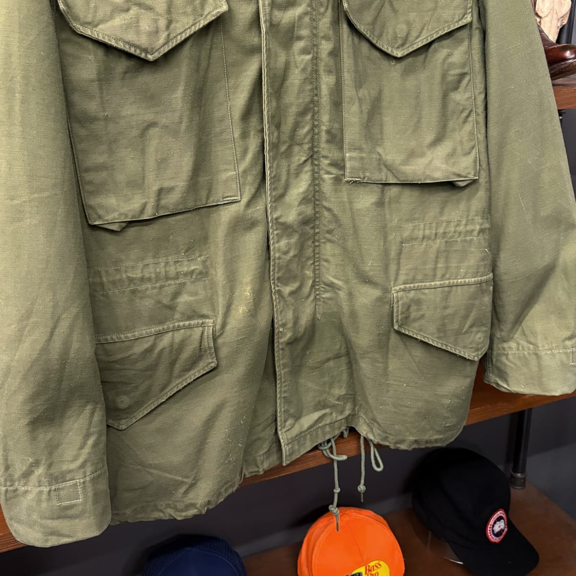 70s 오리지날 미군 M-65 필드자켓 사파리 퍼티그 자켓 N482 상품이미지4