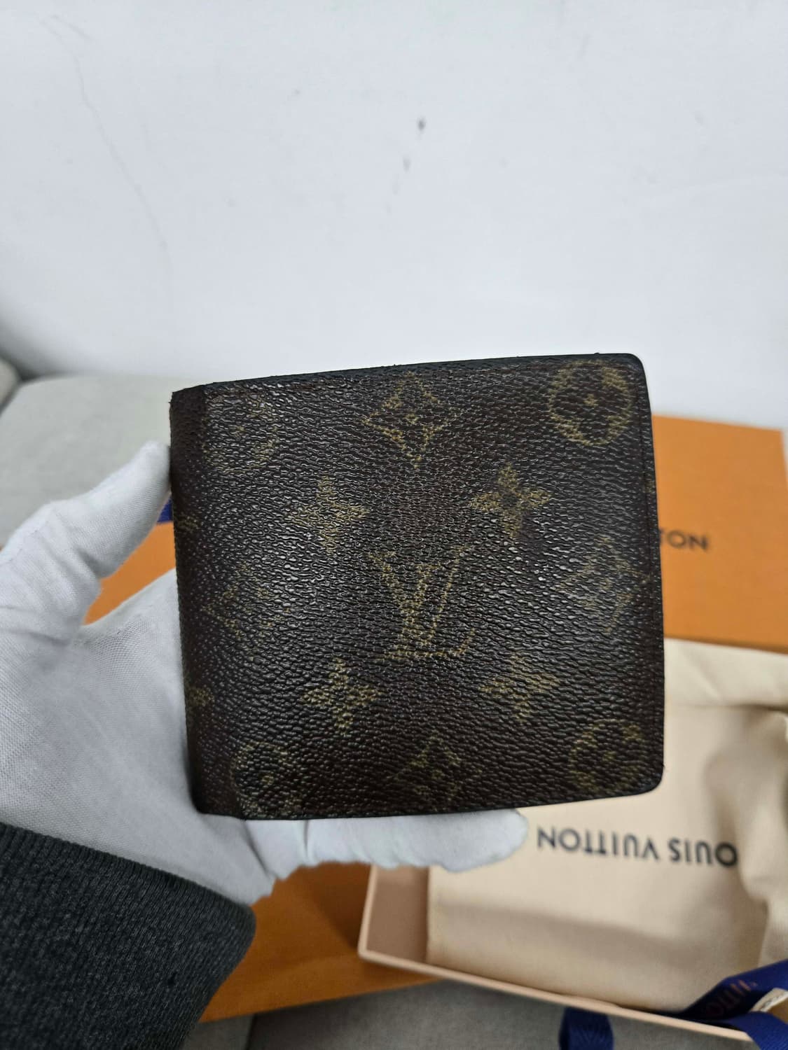 [보증서 정품] 루이비통 모노그램 반지갑 상품이미지3