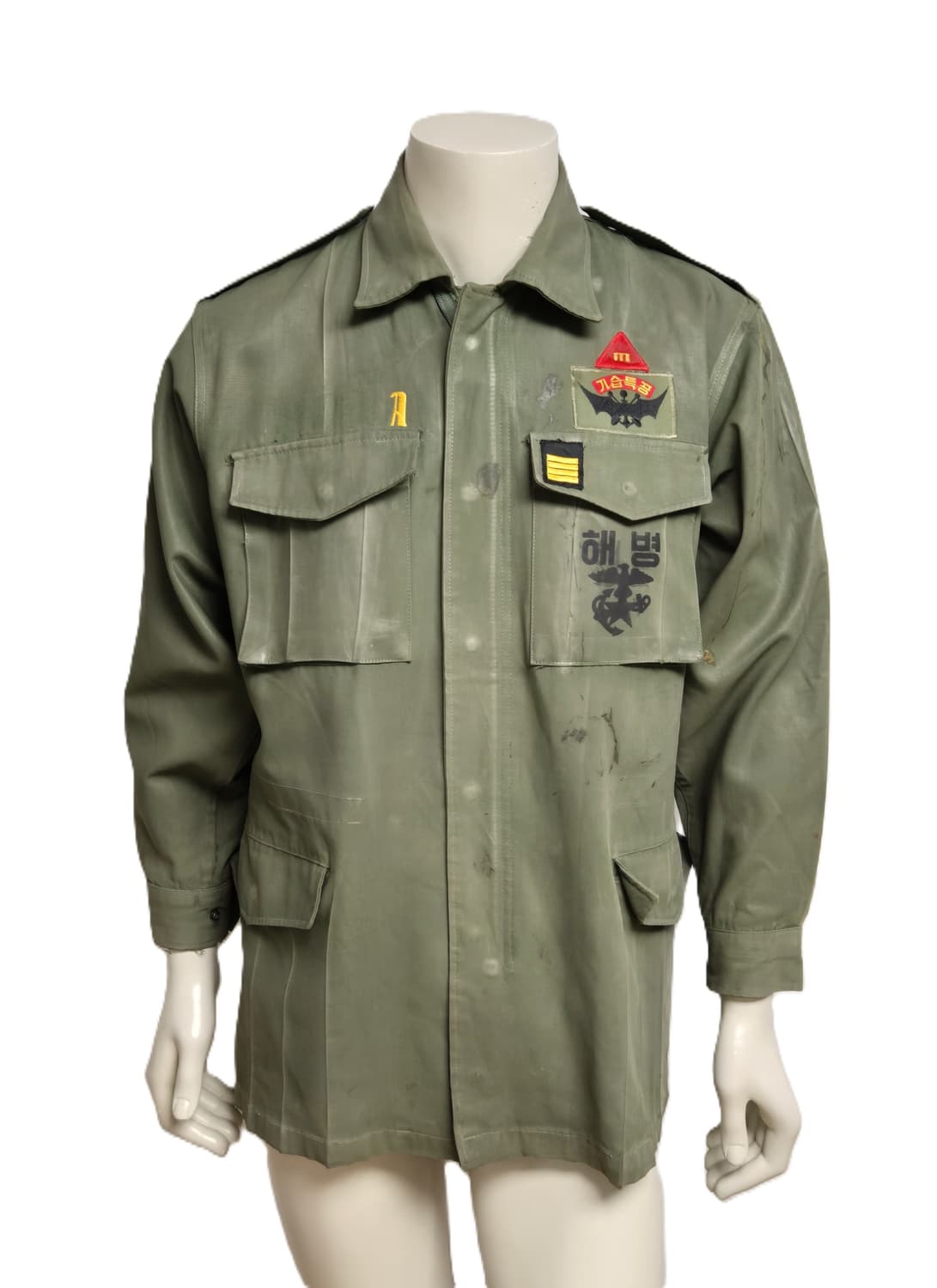 해병대 구형 병장 민무늬 야전상의 전투복 상의 자켓 (M) 상품이미지1