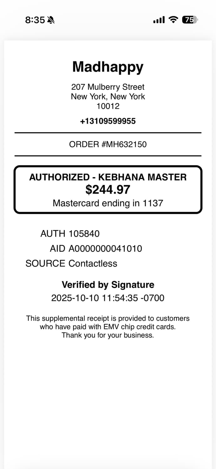 매드해피 Madhappy NYC Apples Fleece Hoodie L 상품이미지9