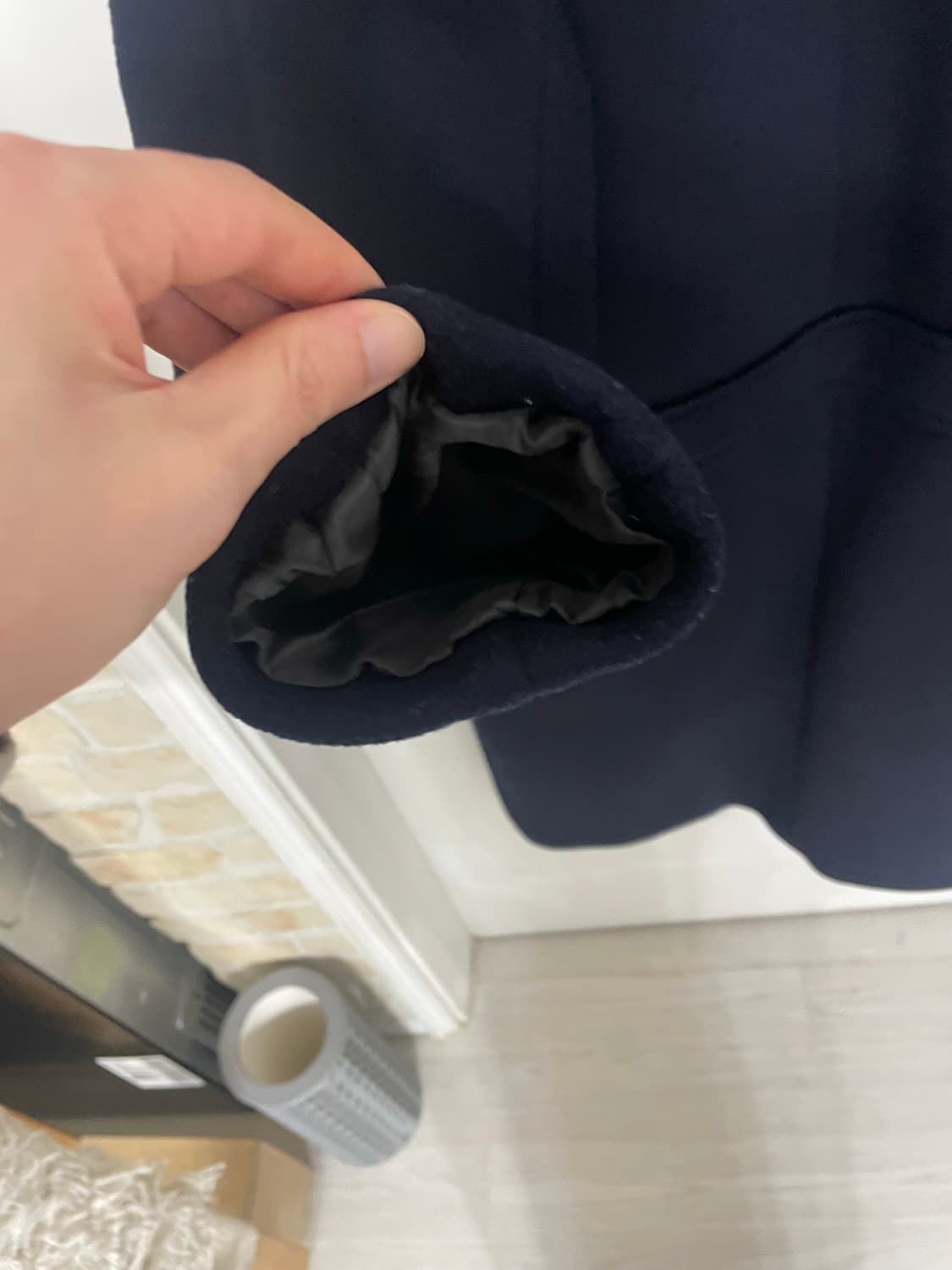 (01) 어나더오피스 숄카라 체스터 코트 상품이미지7