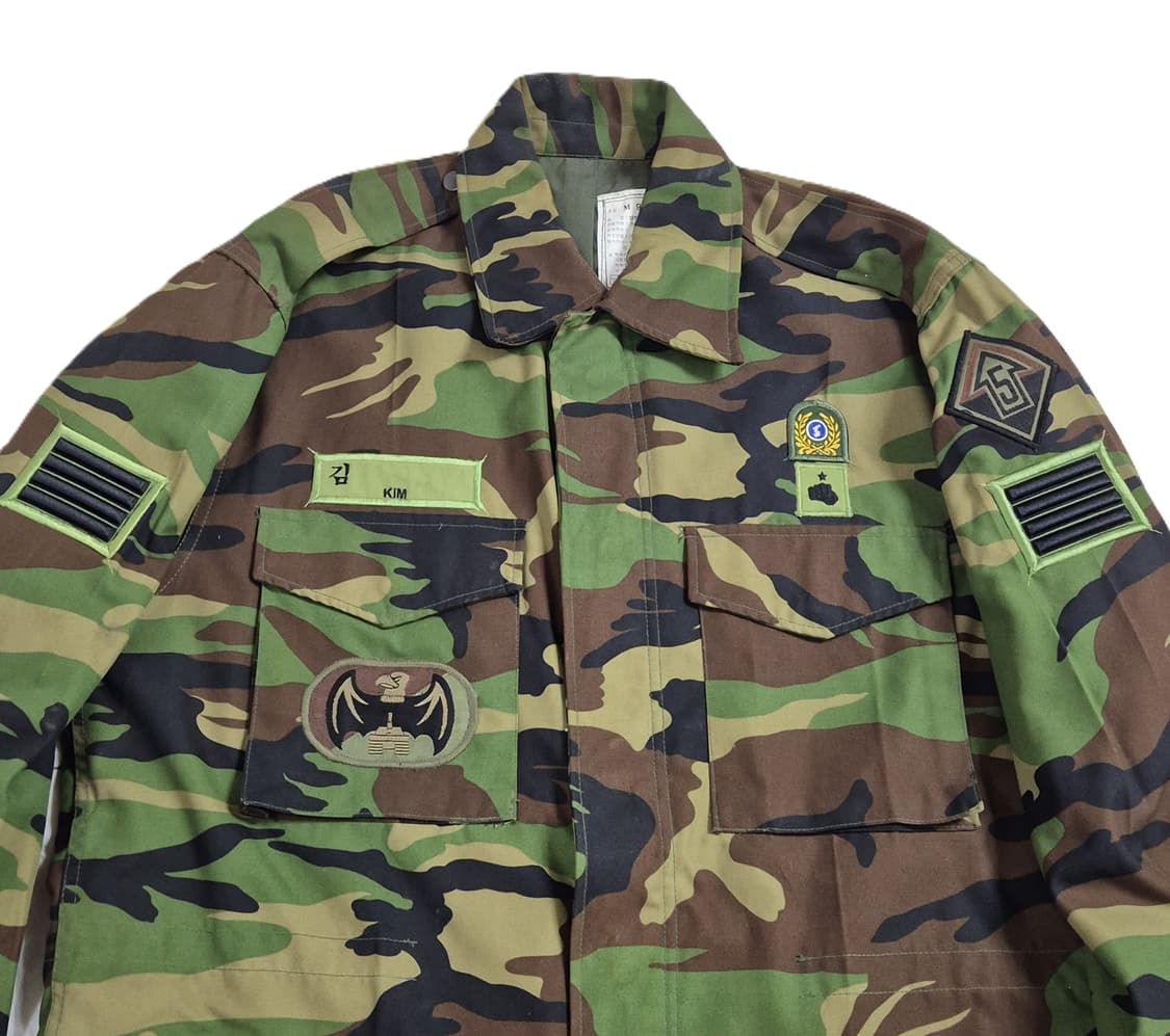 육군 구형 5기갑여단 병장 후기형 야전상의 전투복 상의 자켓 (L) 상품이미지7