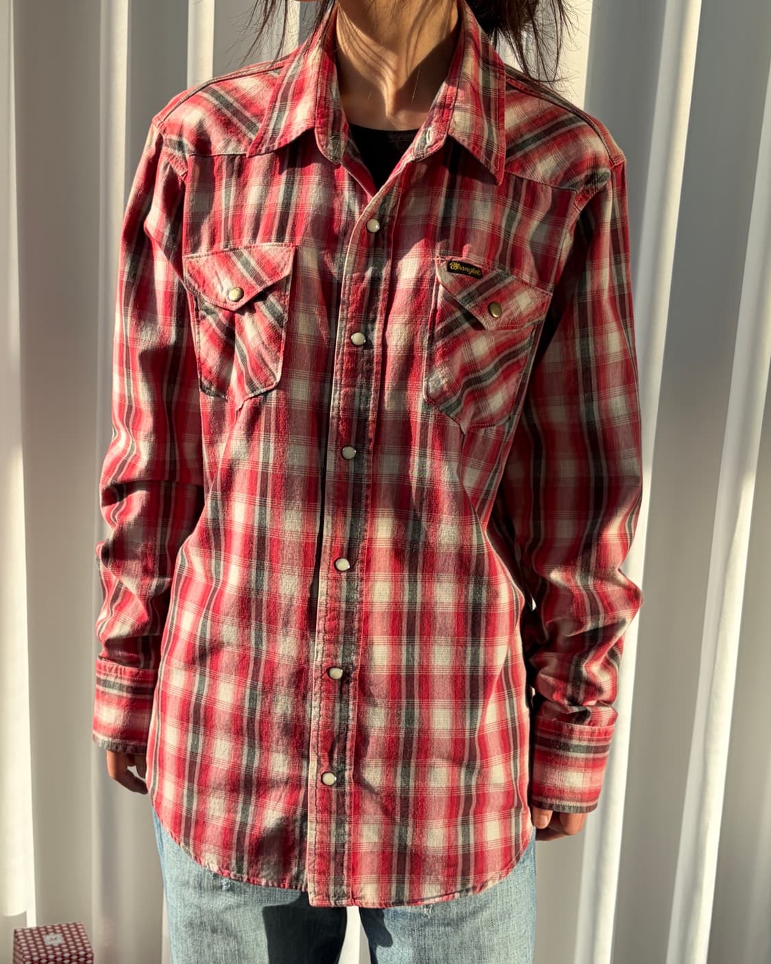 [M]랭글러 Wrangler JPN 플레이드 웨스턴 셔츠 상품이미지3