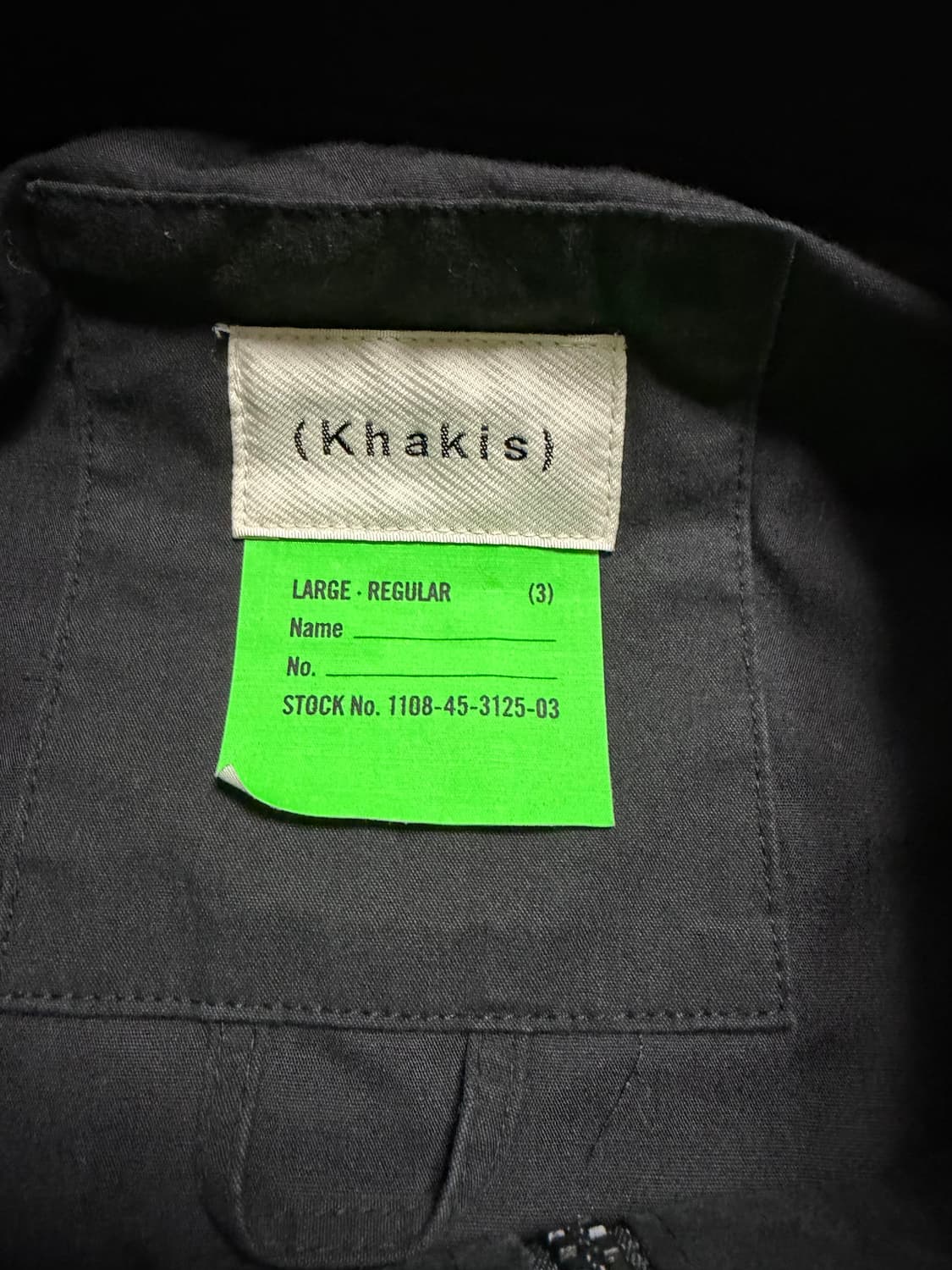 [L] 카키스(Khakis) 워시드 더비자켓 (블랙) 상품이미지2