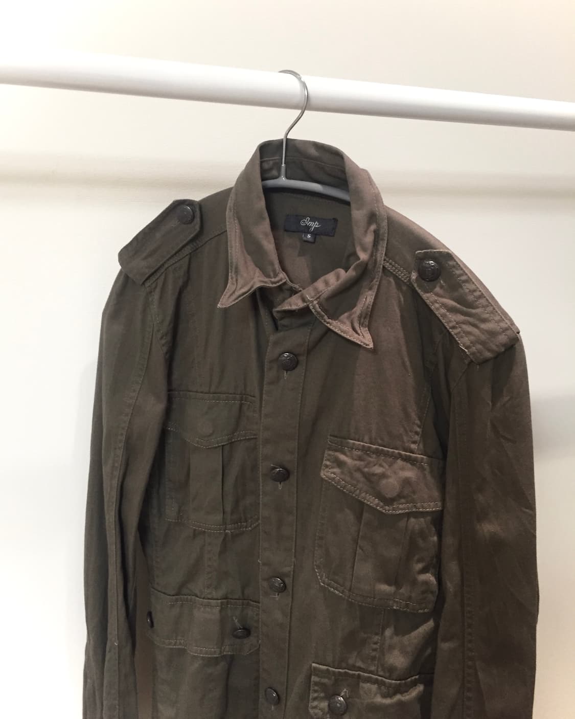 Military 00s button Top 밀리터리 버튼 견장 탑  상품이미지2