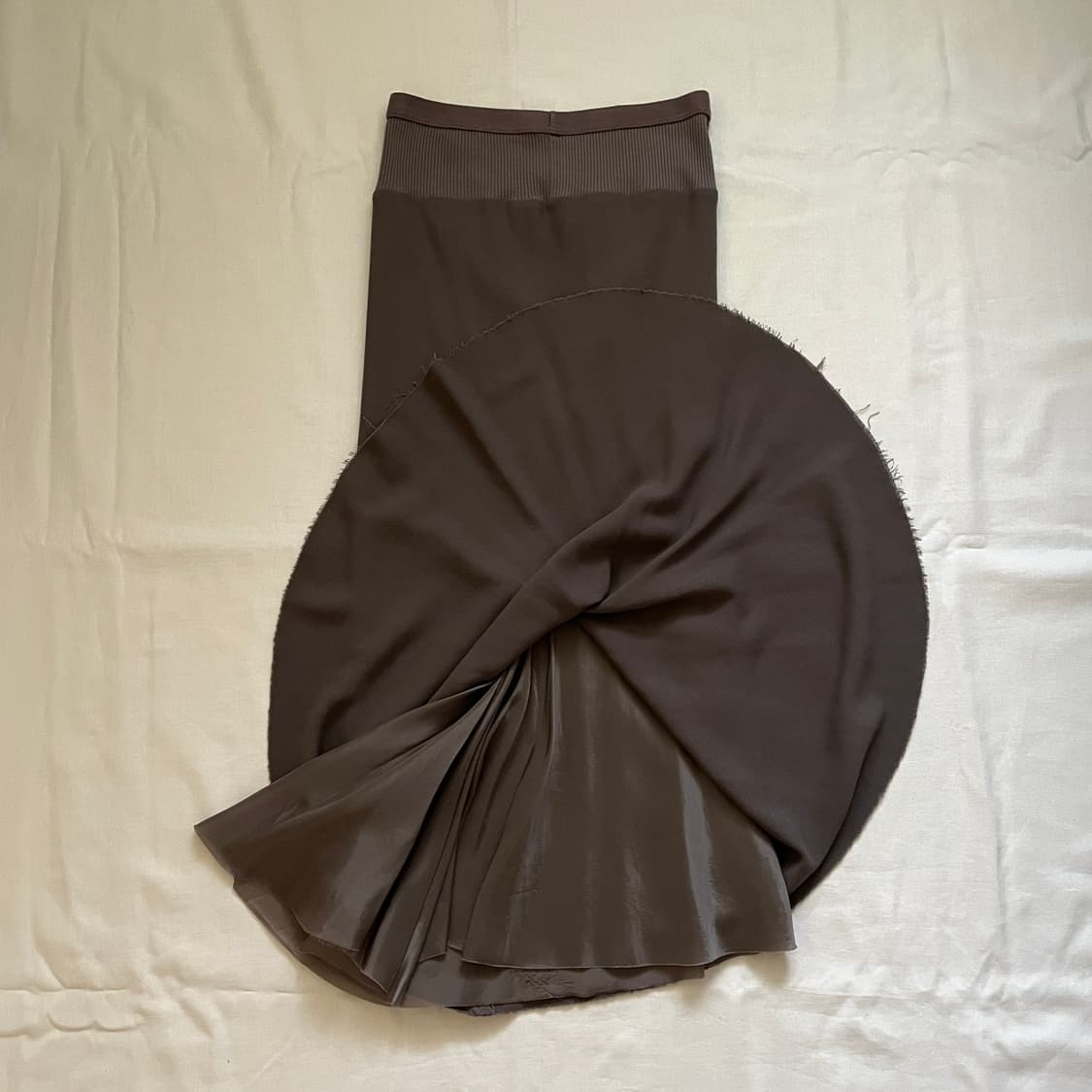 bias cut wool skirt 상품이미지3