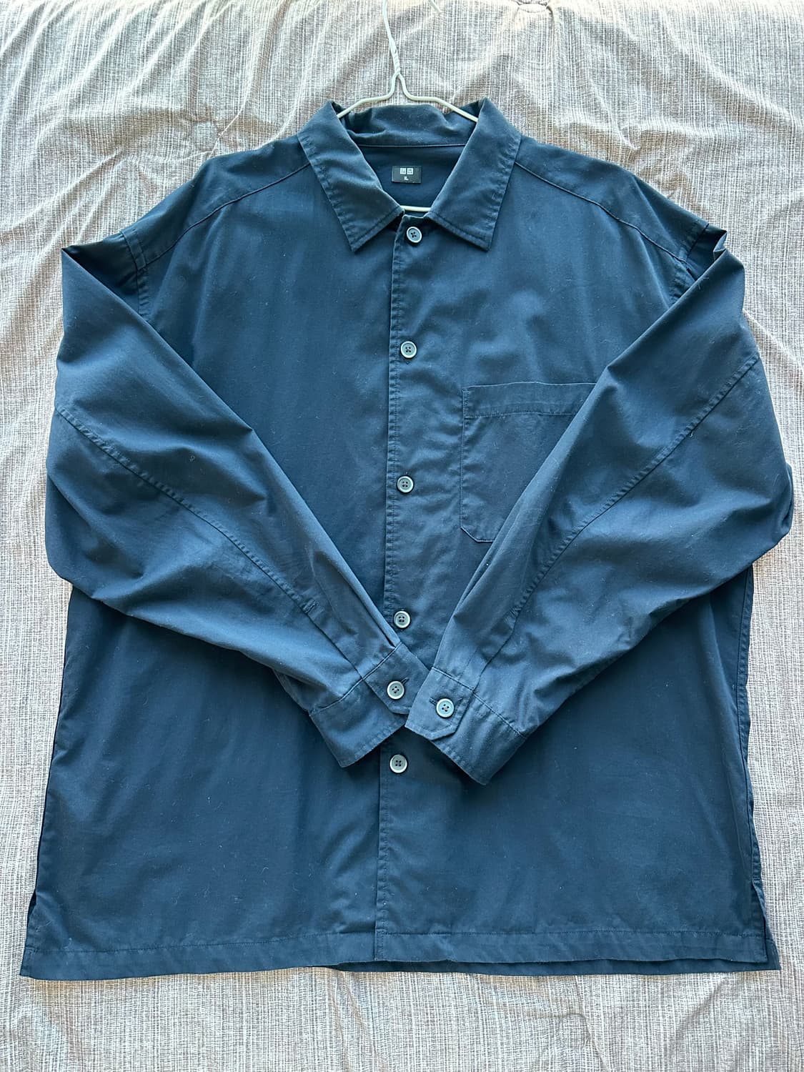 유니클로 셔츠 네이비 XL 상품이미지1