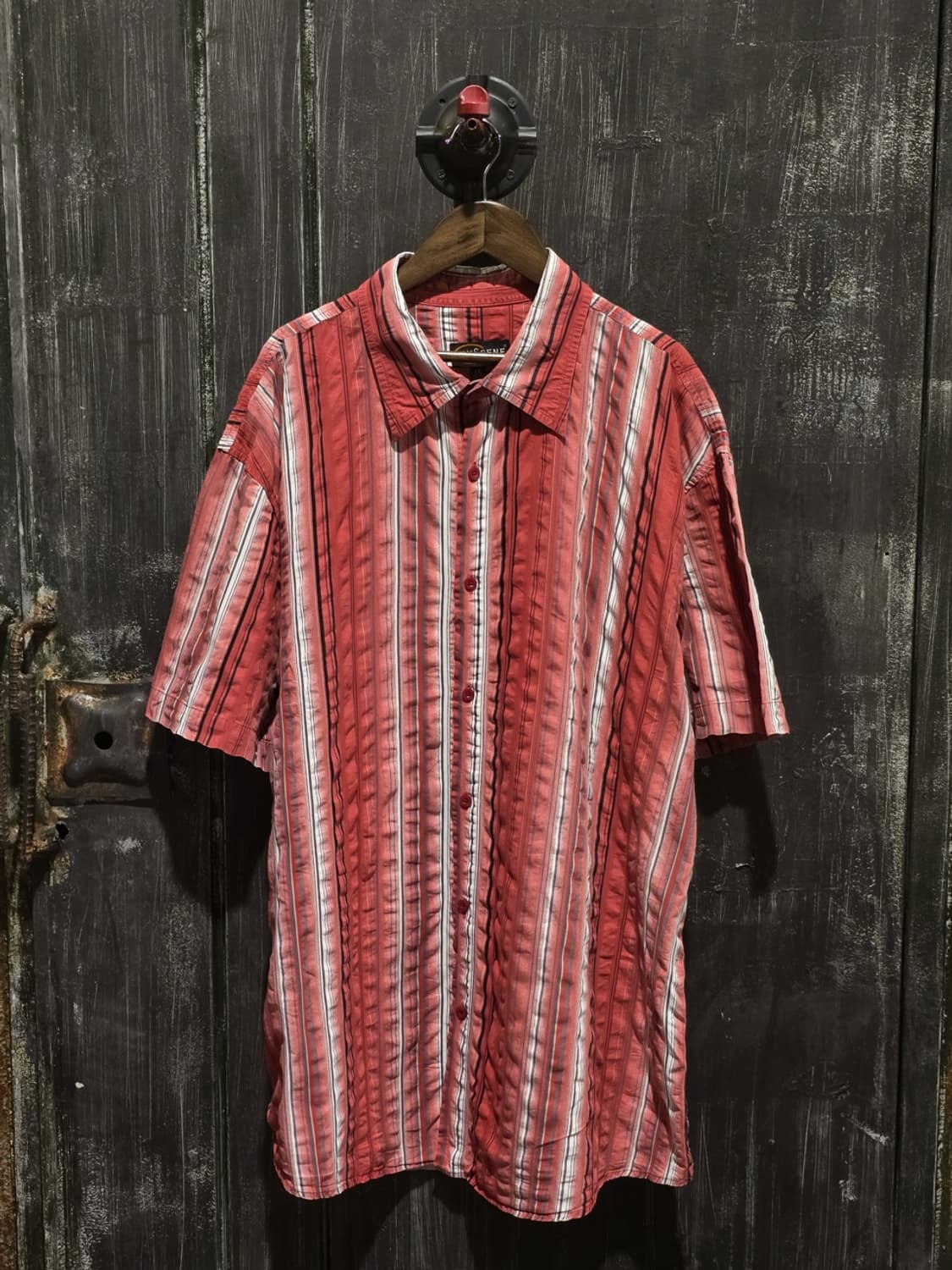 INSCENE Striped Short-Sleeve Shirt 상품이미지1