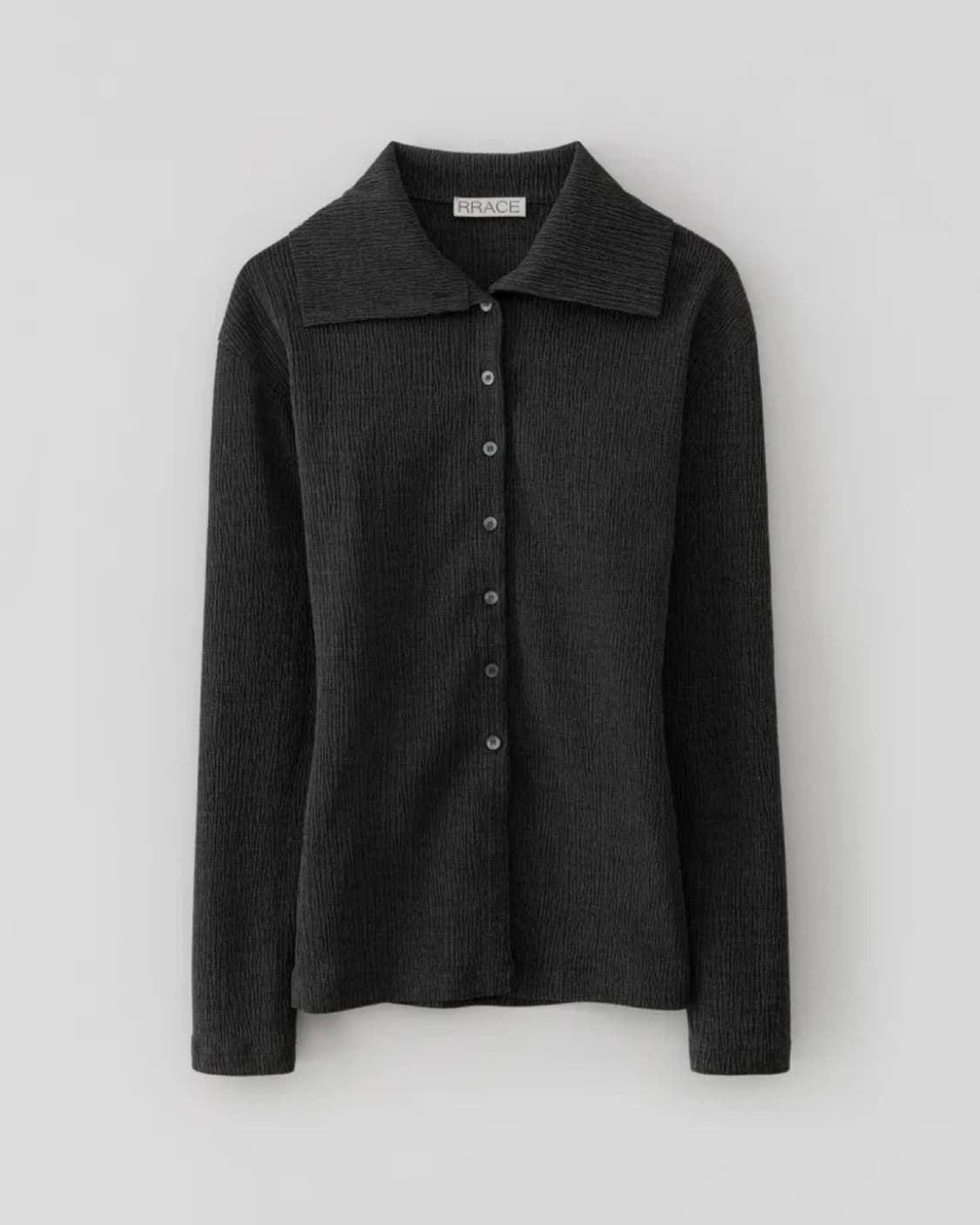 레이스 rrace 플리츠 블라우스 차콜 M 상품이미지4