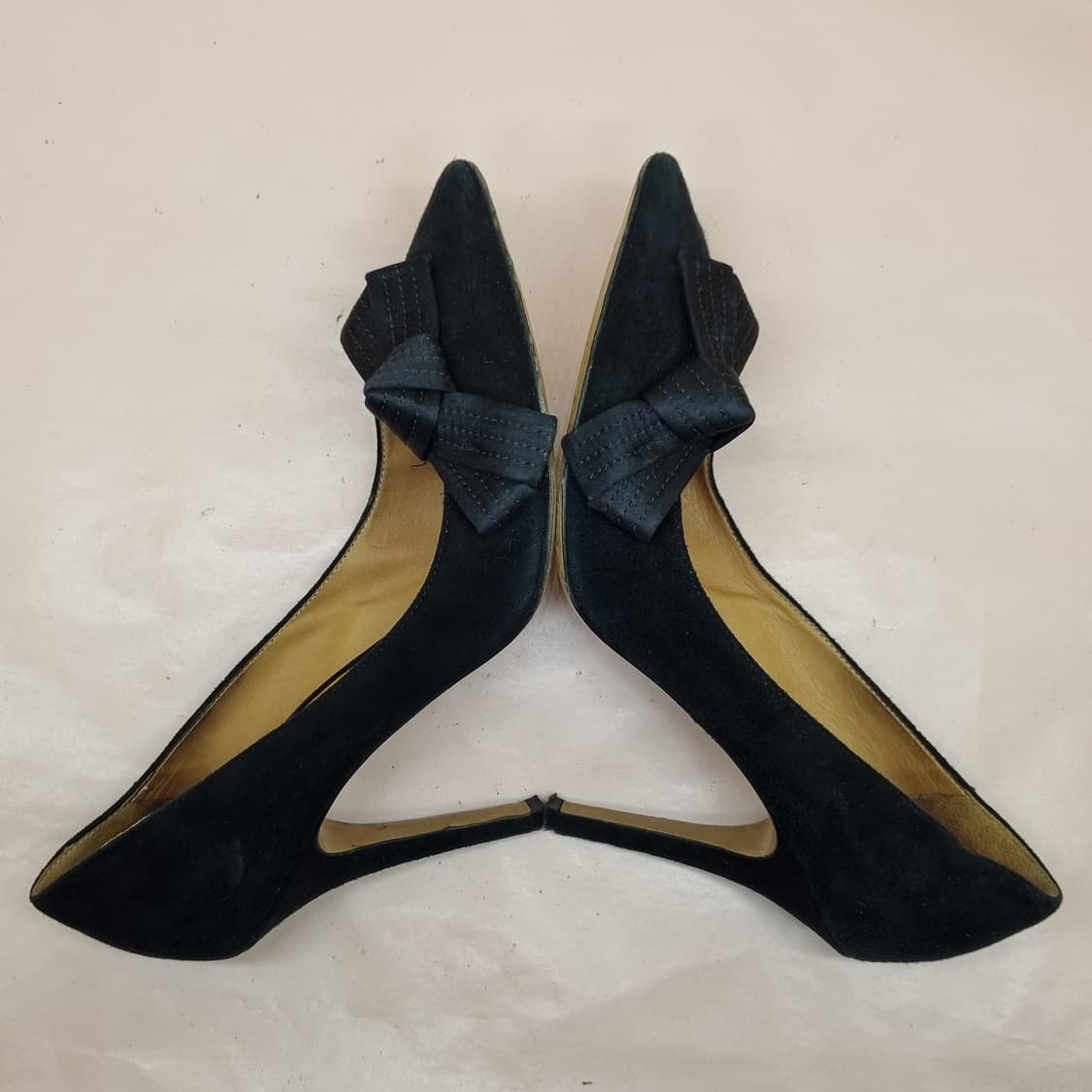 이자벨마랑 스웨이드 리본 여성 하이힐 38 240 굽11 상품이미지5