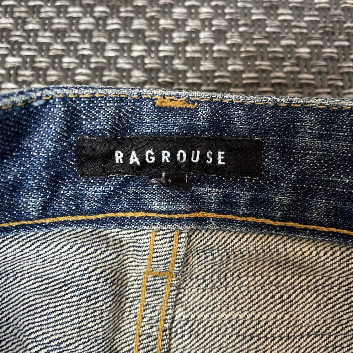 (28) RAGROUSE 빈티지 패치 페인팅 데님 44 상품이미지5