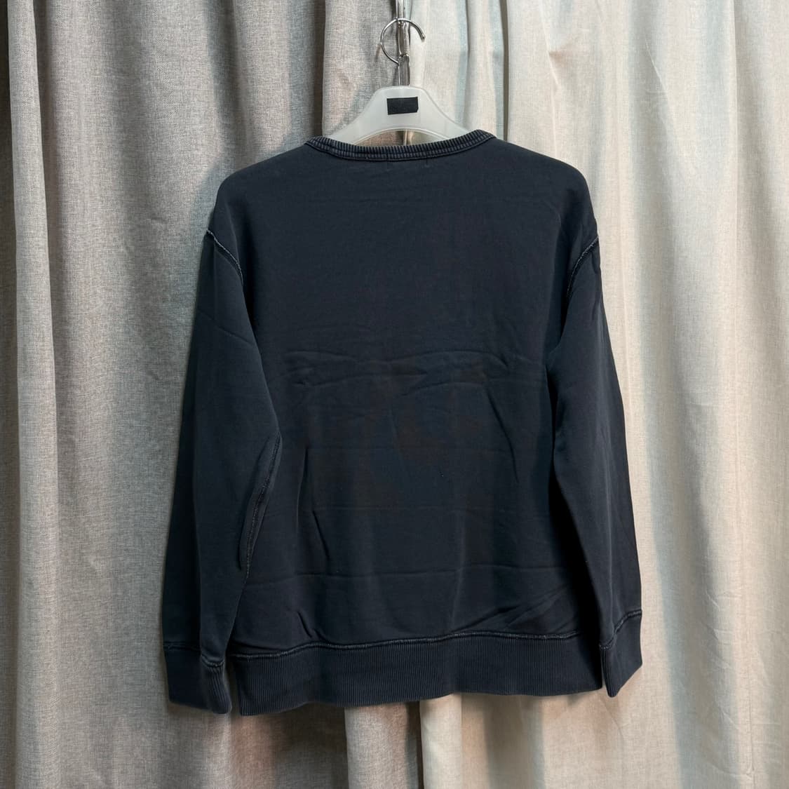 [L] 폴로 진 성조기 스컬 해골 피그먼트 기모 맨투맨 상품이미지4