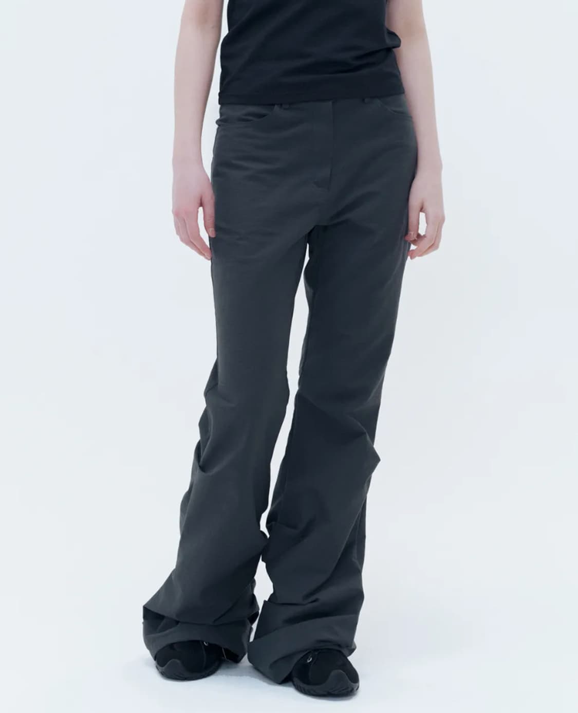 미세키서울 Cotton shirring bootscut pants  상품이미지1