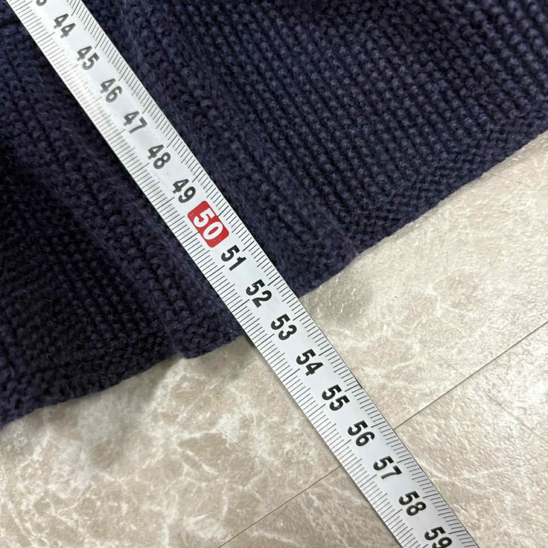 폴로 랄프로렌 네이비 케이블 걸즈 프릴 니트 가디건(XL) 상품이미지7