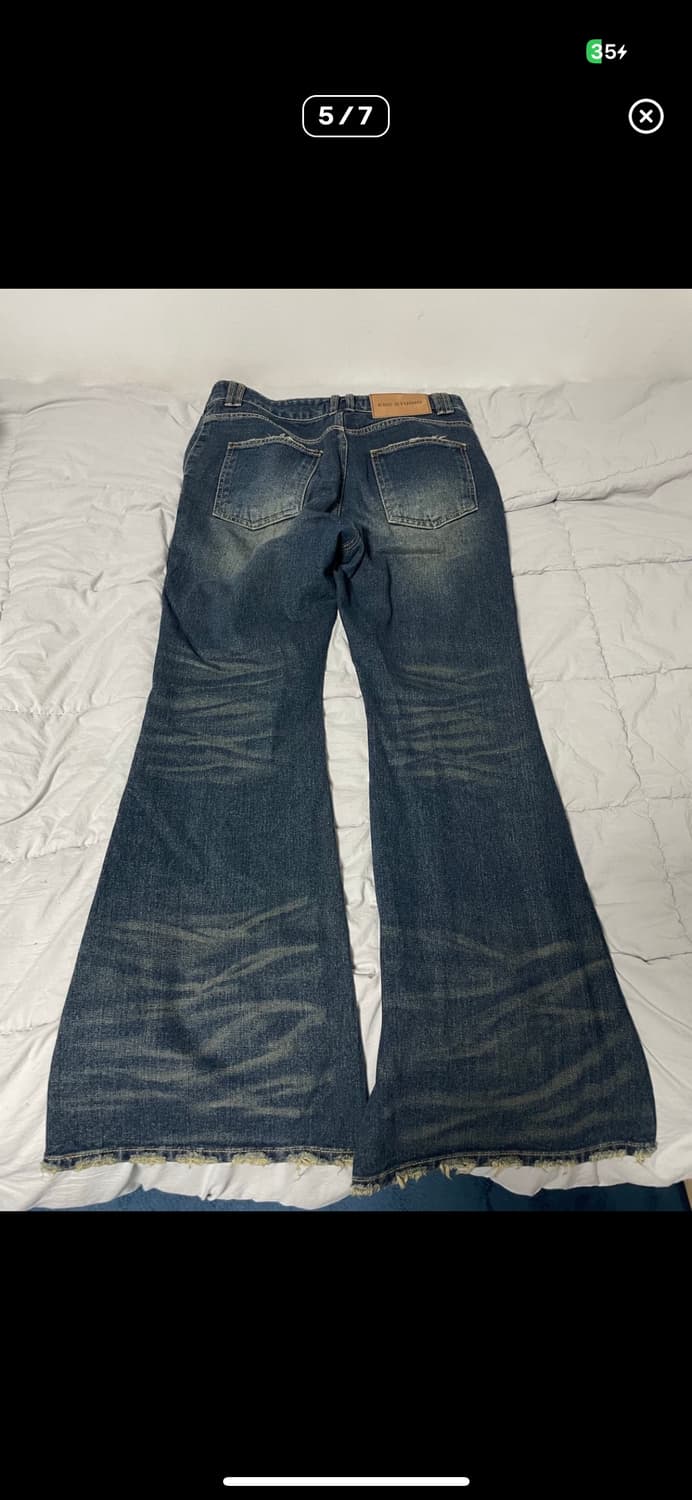 Esc studio wrinkled 데님 부츠컷 플레어 팬츠 상품이미지5