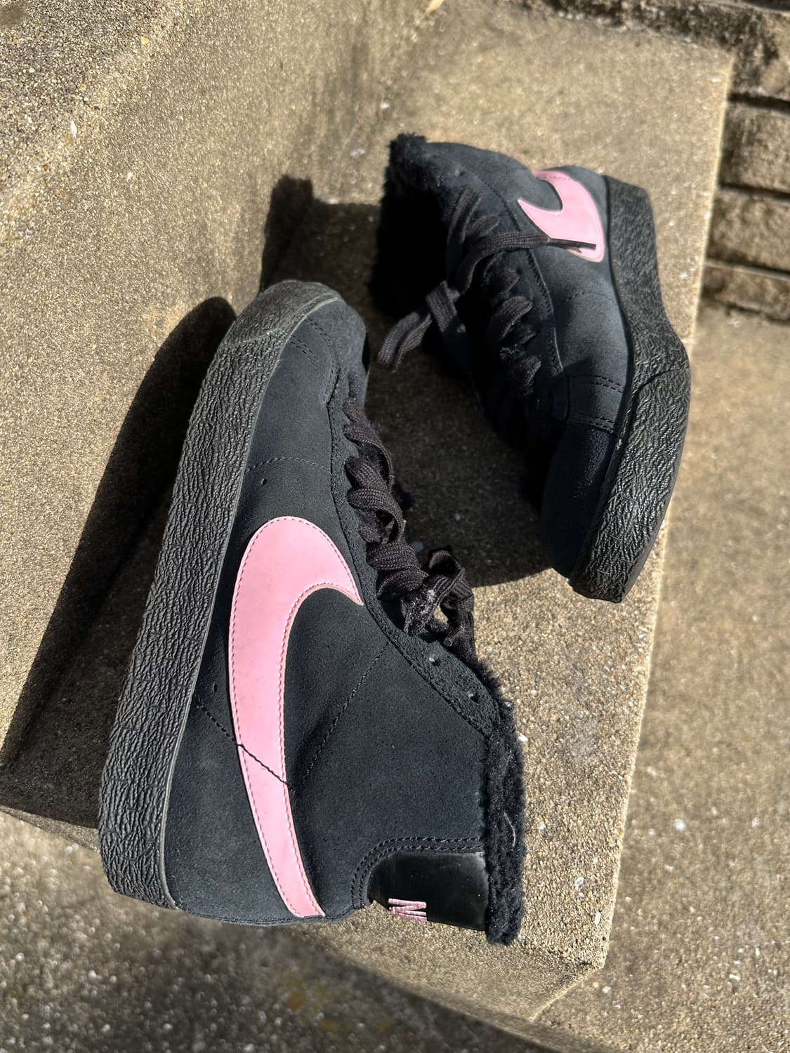 NIKE black fur suede boots 상품이미지7
