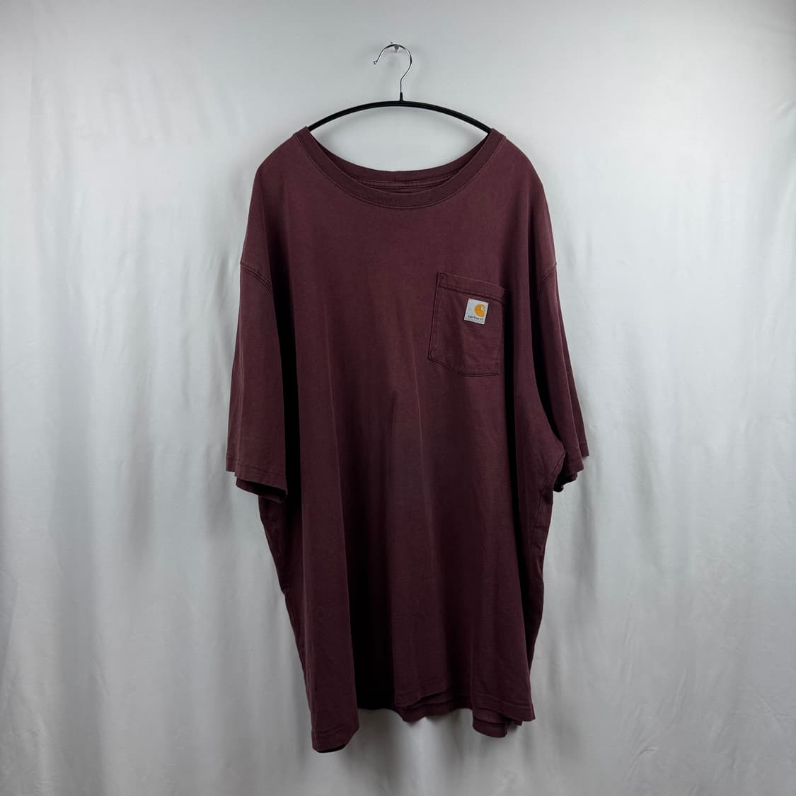 (3XL) 칼하트 포켓 반팔 티 버건디 상품이미지2