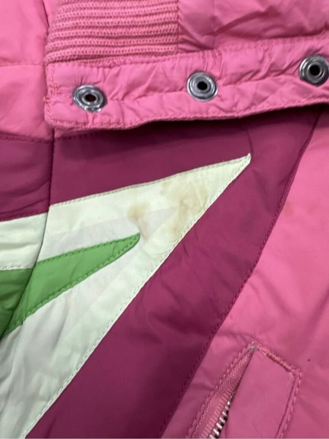 디젤 롱패딩 핑크 M 상품이미지4