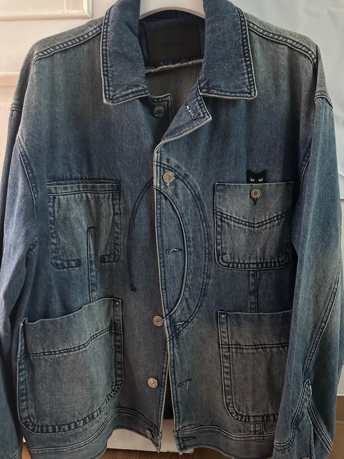 송지오 패치대님 자켓 s사이즈(실 사이즈 XL) 상품이미지1