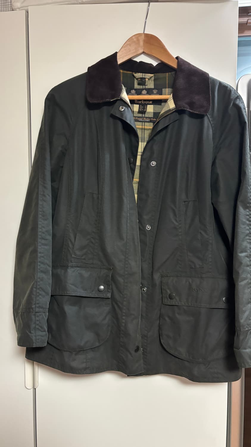 바버 비드넬 왁스 자켓 12사이즈 상품이미지1