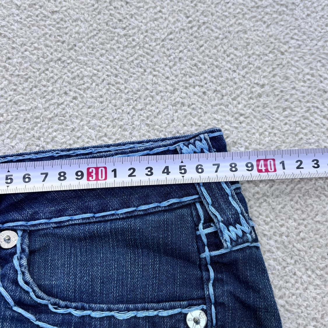 27 트루릴리전 데님 숏 팬츠 0406E 상품이미지8