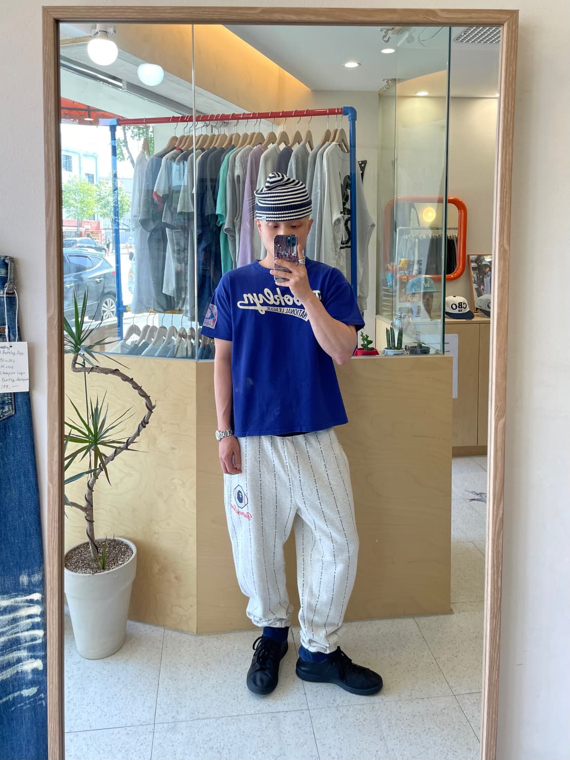 베이프 베이스볼 스웻팬츠 (M) 상품이미지5