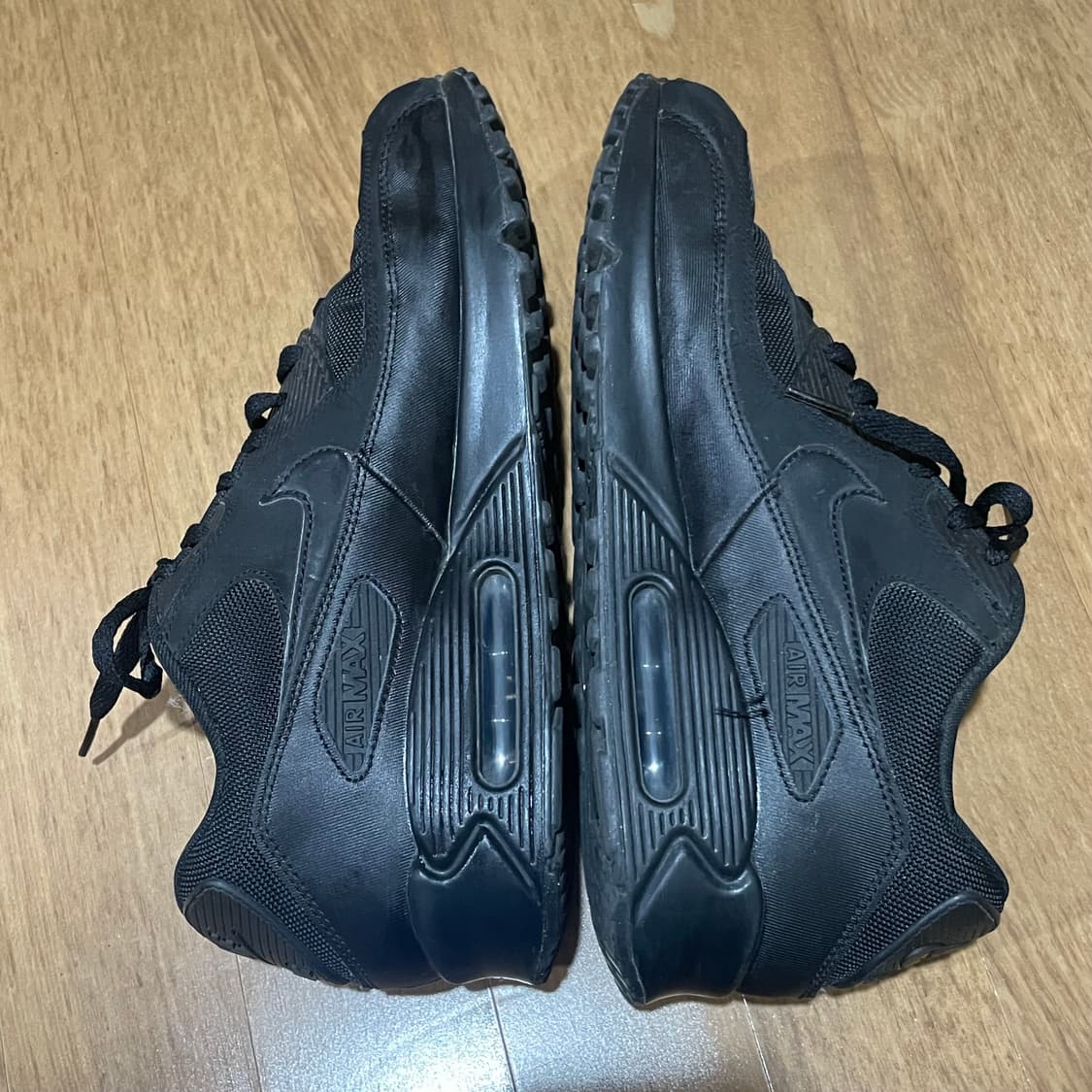 나이키 에어맥스90 올블랙 운동화 275 상품이미지5