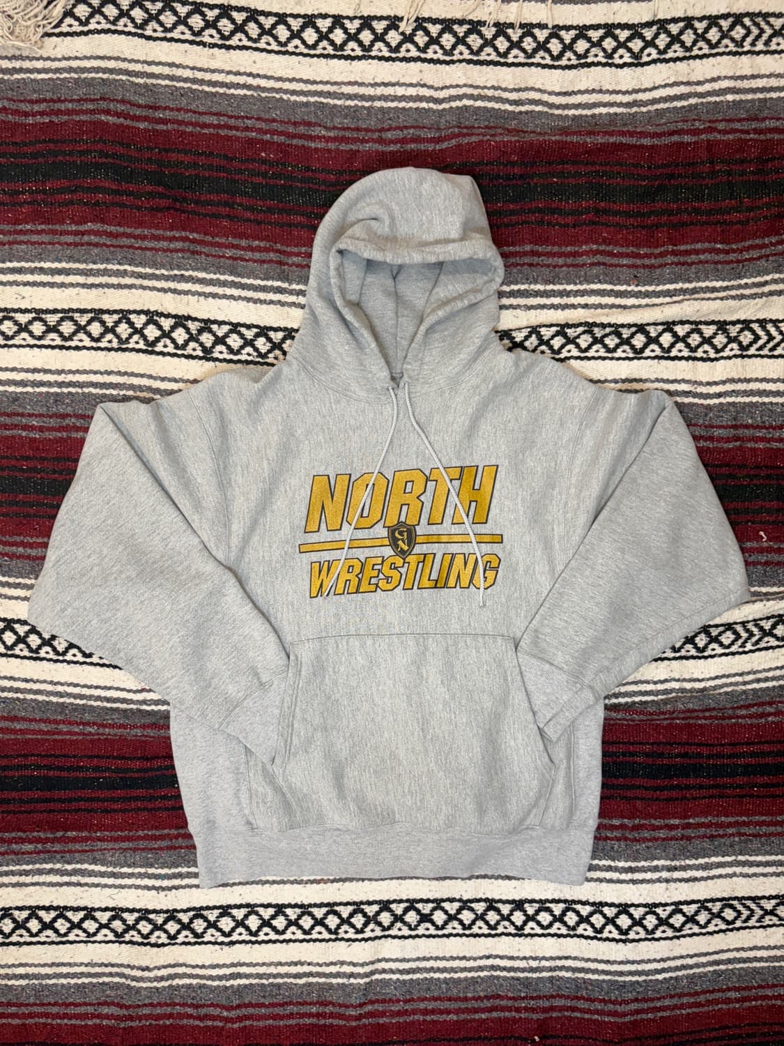 00s 챔피온 리버스위브 NORTH WRESTLING 후드티 상품이미지1