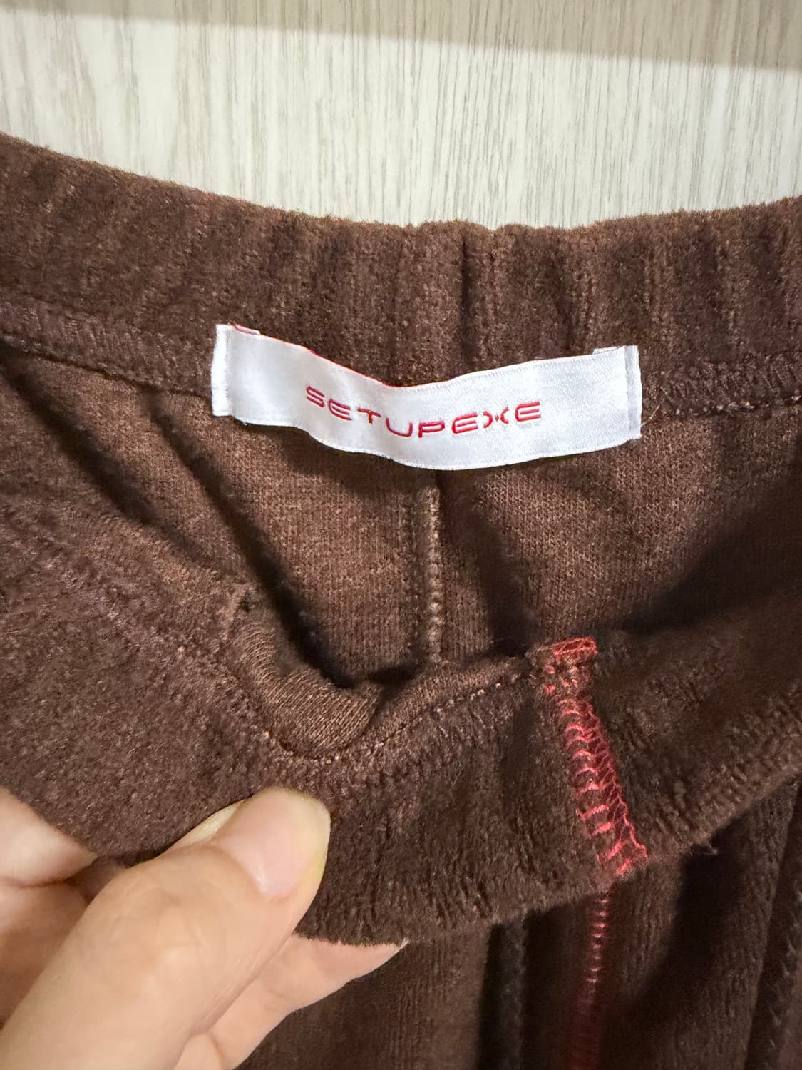 셋업이엑스이 테리 스티치 맥시 롱스커트 상품이미지5