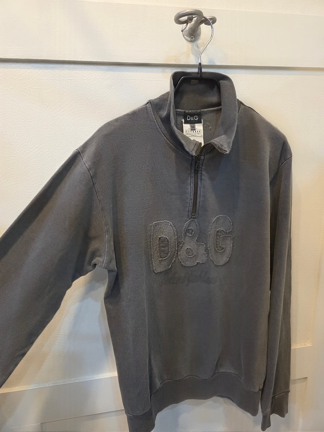 D&G 빈티지 그레이 하프집업 M 상품이미지3