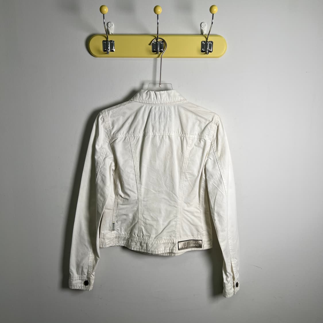 아르마니 진스 화이트 데님 트러커 자켓 40 상품이미지2