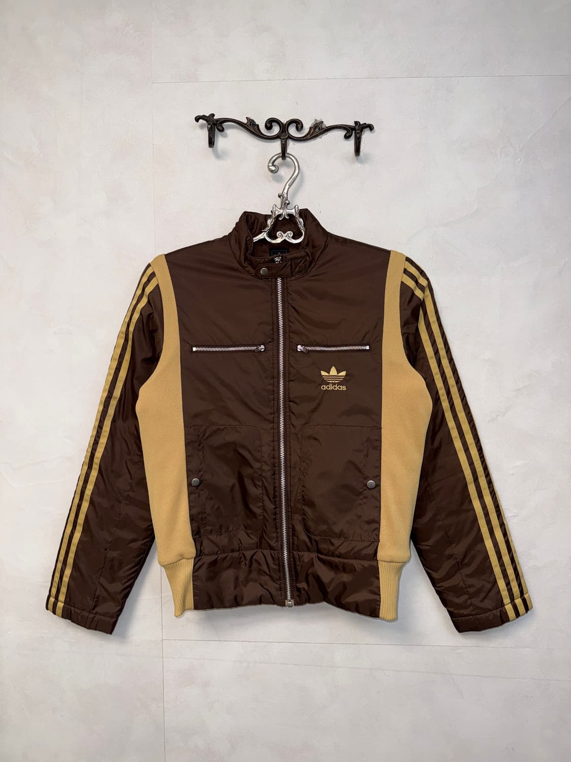 Adidas brown y2k oldschool track jumper 상품이미지4