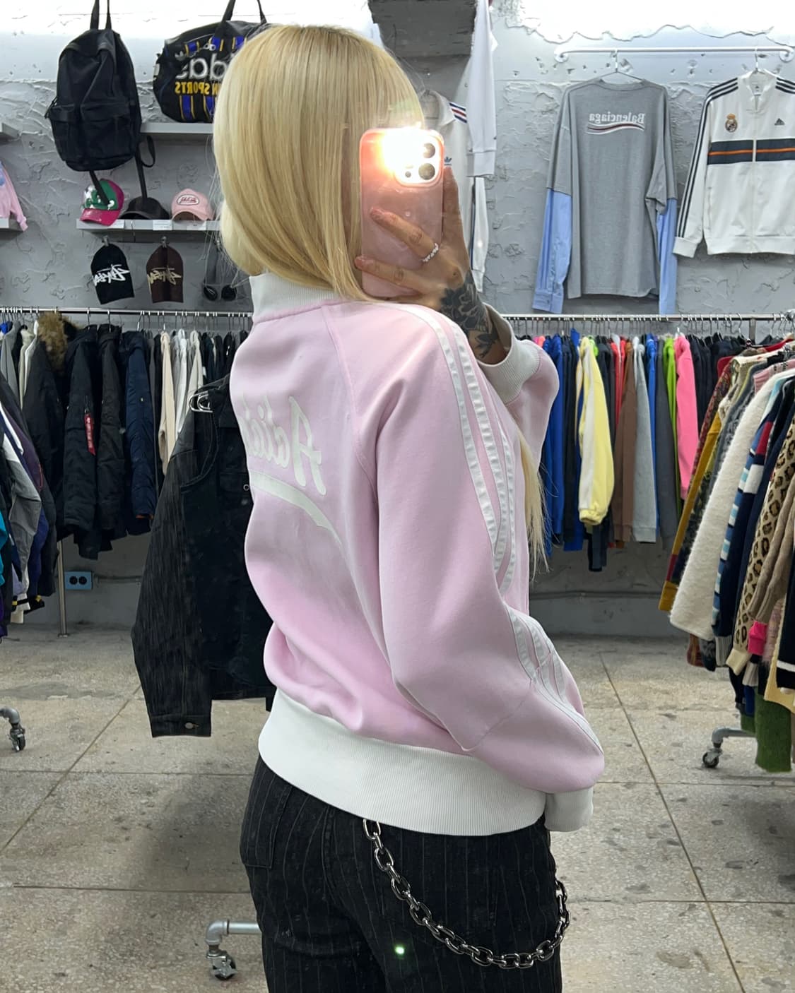 착샷O 아디다스 딸기우유 코튼 져지 상품이미지9